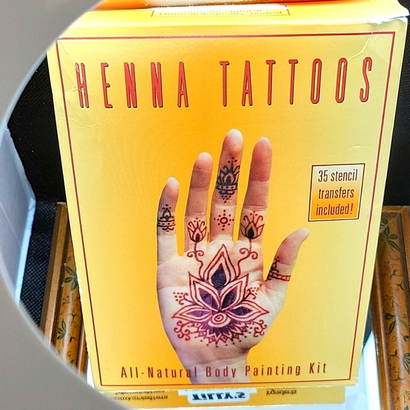 Vintage Henna Tattoos Accessories Earth Henna All Natural Body